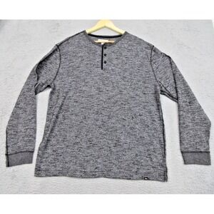 Free Assembly Shirt Men XL Grey Henley Casual Streetwear Normcore Soft Layer